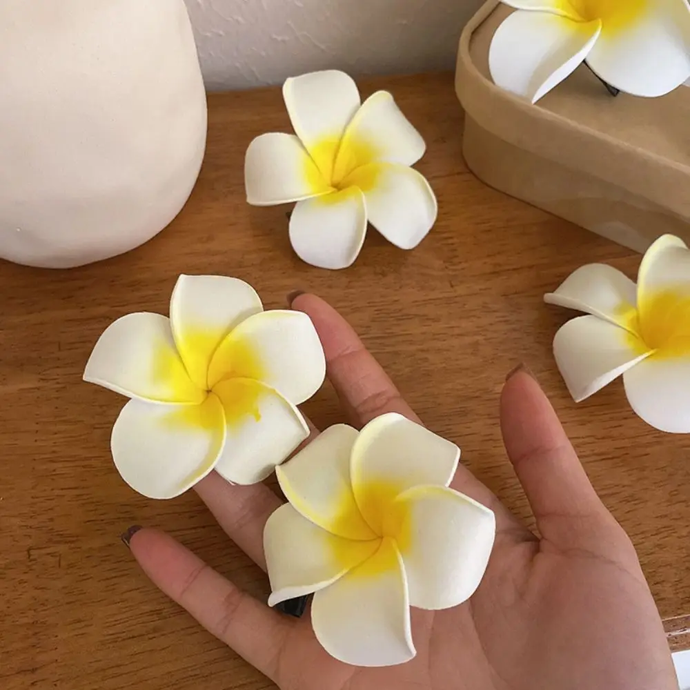 

Bohemian Style Simulation Flower Hair Clip Korean Style Duckbill Clip Beach Hair Clip Headdress Barrettes Flower Hairpin Beach