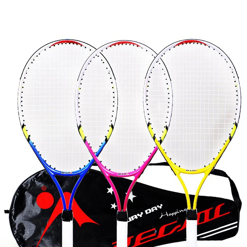 

Special Tennis Racket For Teenagers 23 Inch Aluminum Alloy Tennis Racket Strong Nylon Wire For Children's Training