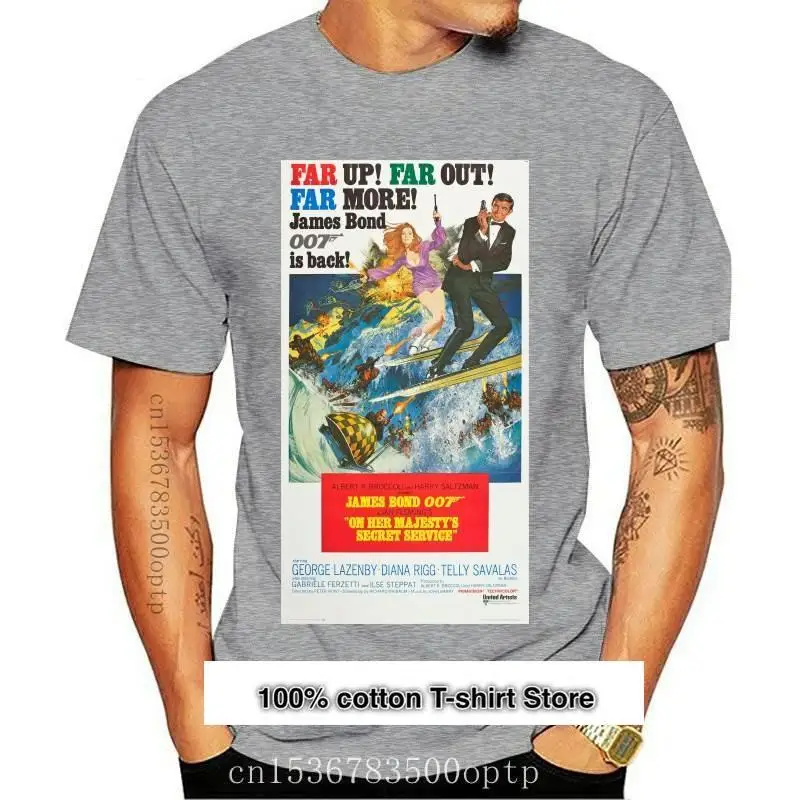 Camiseta De Los 60 Majestys Del Servicio Secretto, Póster De Pelicula Retro, Unisex, Harajuku