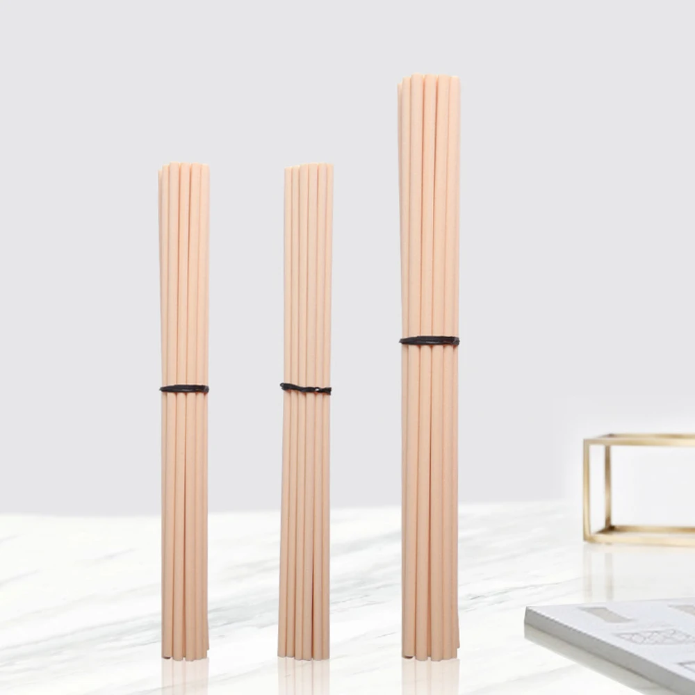 Reed Diffuser Stick Aroma Diffuser Sticks Fragrance Diffuser Refill Stick 50pcs 20cm 3/4/5mm Wood Color Reed Diffuser Replacement Sticks