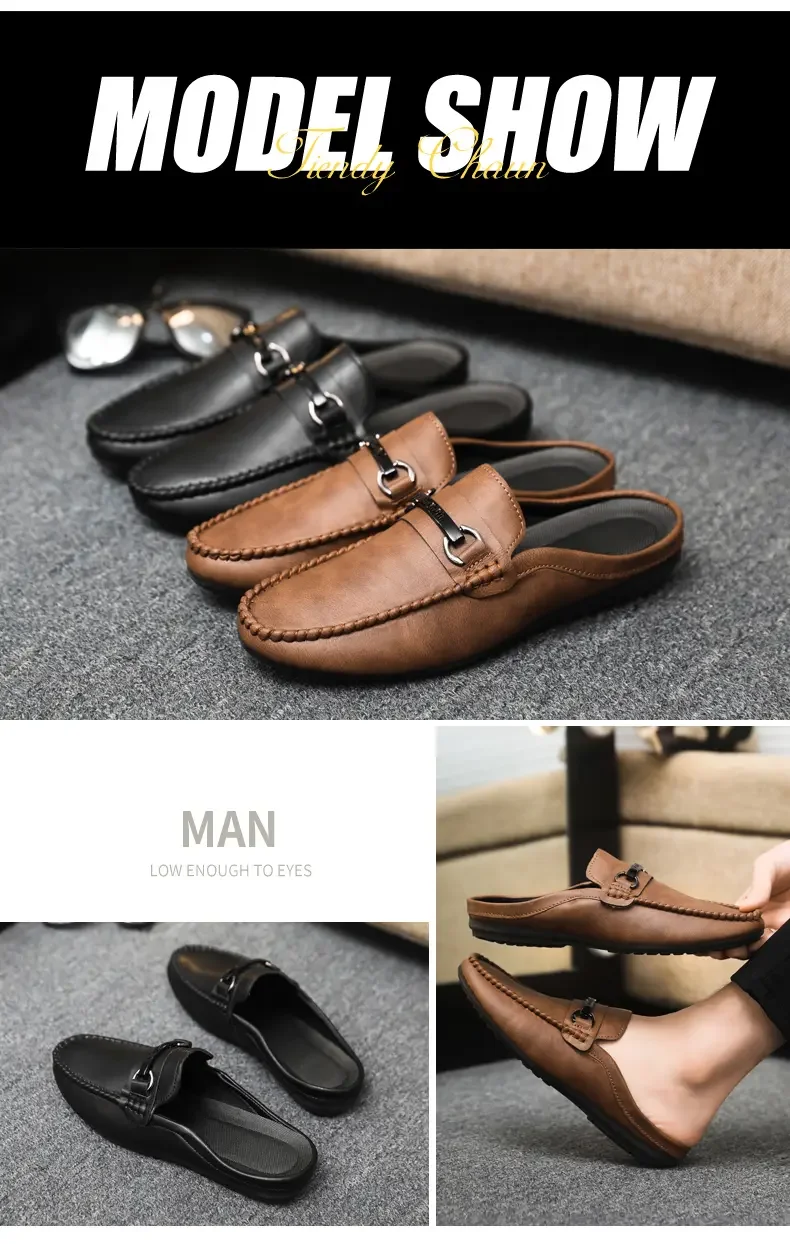 Herren Pantoletten Slipper Als Bequeme Freizeitschuhe Ohne Ferse_voghion.com