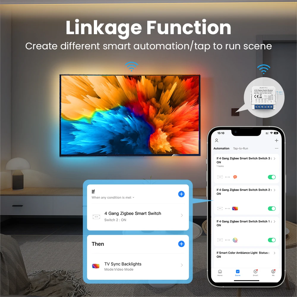 AVATTO Tuya ZigBee Smart Switch DIY Module with Timer and Remote Control Integration