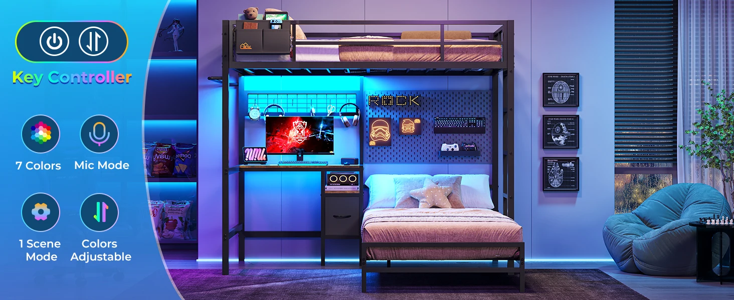 Twin Over Twin Size Bunk Bed