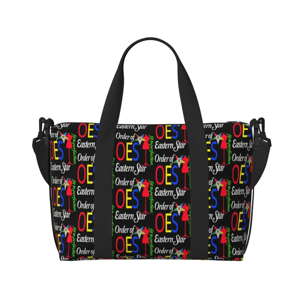 Order Of The Eastern Star Beach Tote Bag Women Extra Large Gym Carry On Freemasonry Travel Shopping Bags