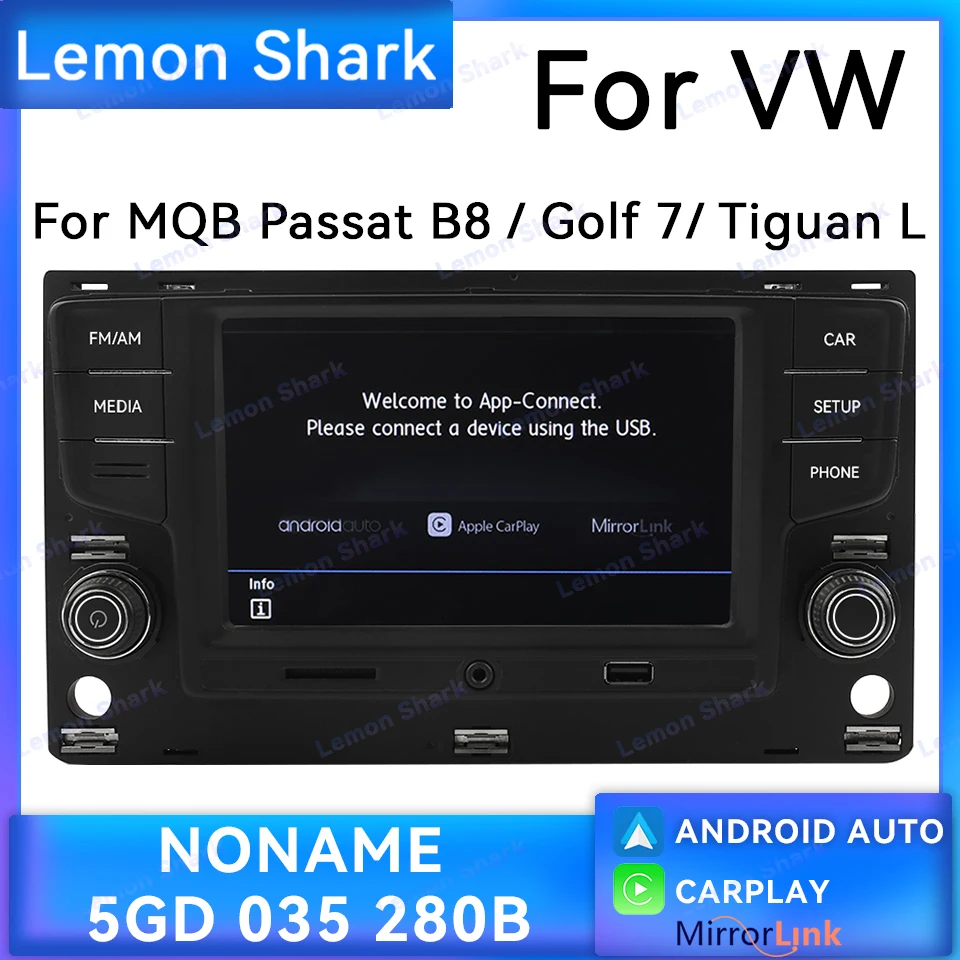 

Noname 5GD035280B Carplay Car Radio Android Auto 6.5 inch MQB MIB MirrorLink Stereo For VW Golf 7 MK7 VII Passat B8 5GD 035 280B