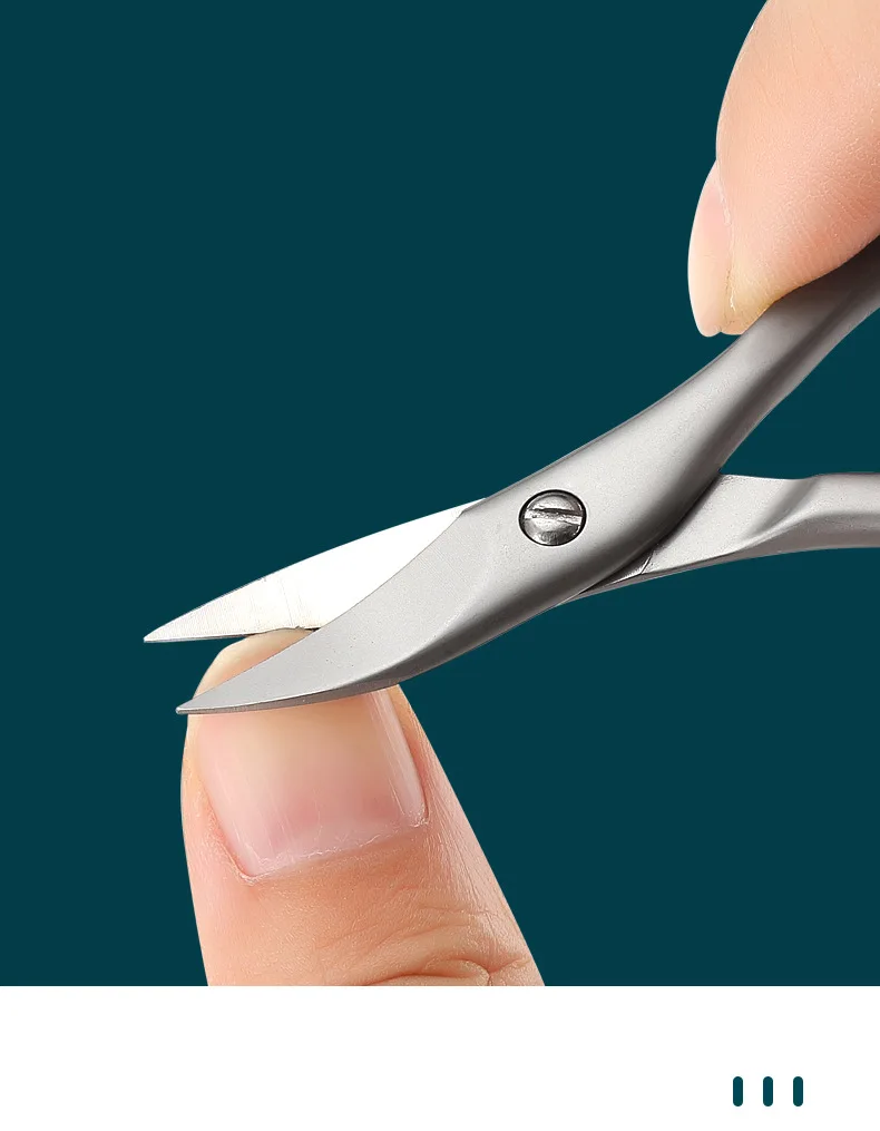 Cuticle Scissors Stainless Steel Sharp Blade Durable Rust Free Nail Care Tool