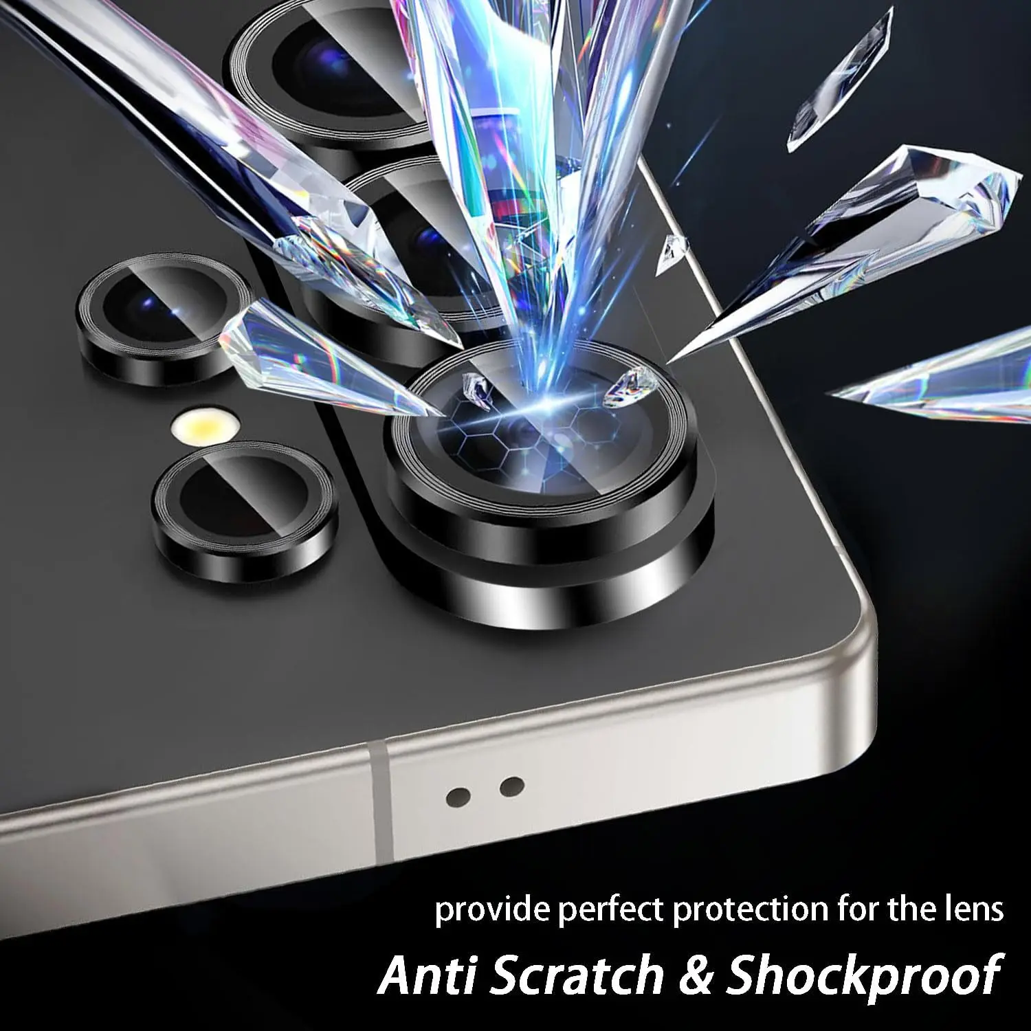 Metal Camera Lens Protector Ring Cover for Samsung Galaxy S26 Series - Set of 1-3, AR Glass Lens Guard