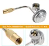 6 Feet Propane Adapter Hose + Gas Regulator 1lb to 20lb Converter fits Blackstone 17" 22" Tabletop Griddle Blue Rhino Pit Boss 5