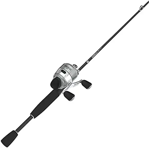 

Platinum Spincast Reel and Fishing Rod Combo, Anti-Reverse Clutch, Silver