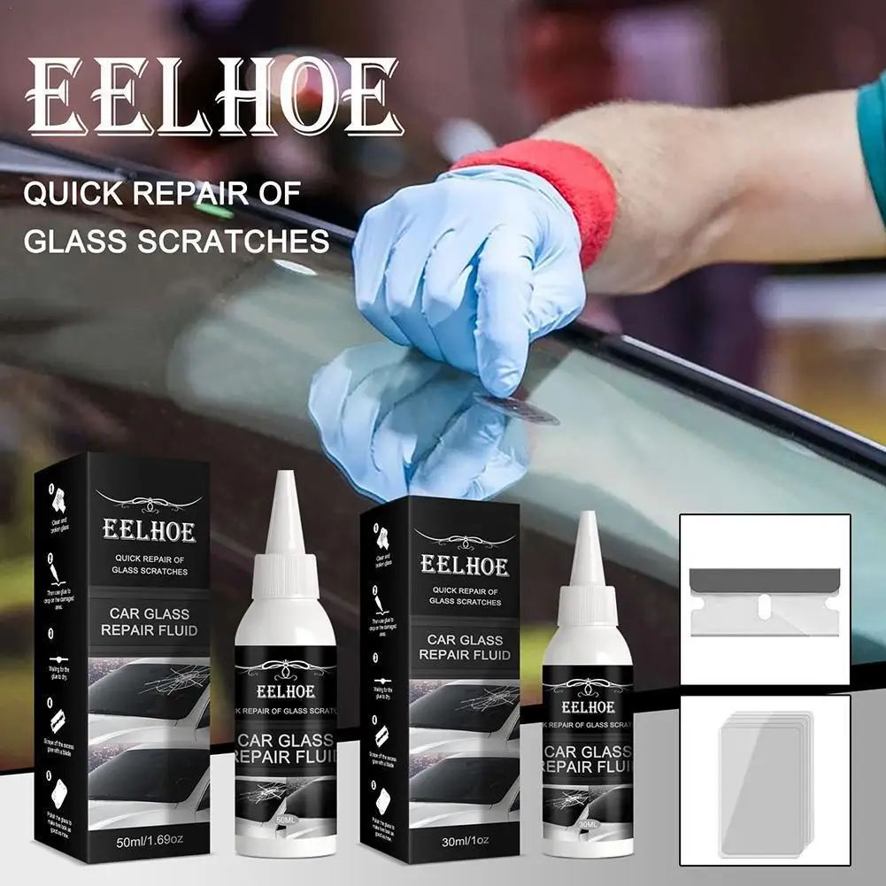 Glass Repair Glue Windshield Repair Kit Crack Chip Glass Repair Set DIY Glue Tool Quick Fix For