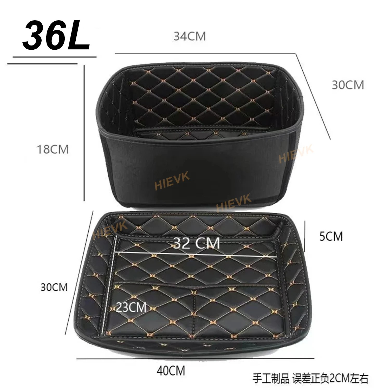 범용 오토바이 테일 탑 박스 커버 패드, 수하물 케이스 보관 도구 상자, 내부 라이너, 내부 라이닝 쿠션, PU 가죽, 28L-100L