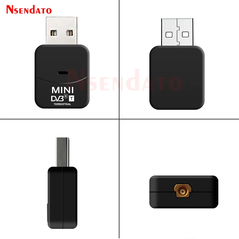 Mini USB 2.0 DVB T DVB-T Digital terrestrial TV Tuner Receiver Stick Dongle With Digital Antenna for Windows PC Laptop HDTV HDTV