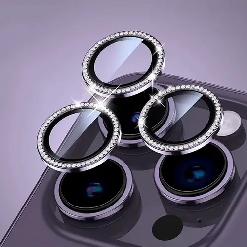 Bling Glitter Diamond Camera Lens Protector Case For iPhone 17 16 15 14 13 12 11 Pro Max Plus Sreen Protectors Film For iPhone17 - Image 7