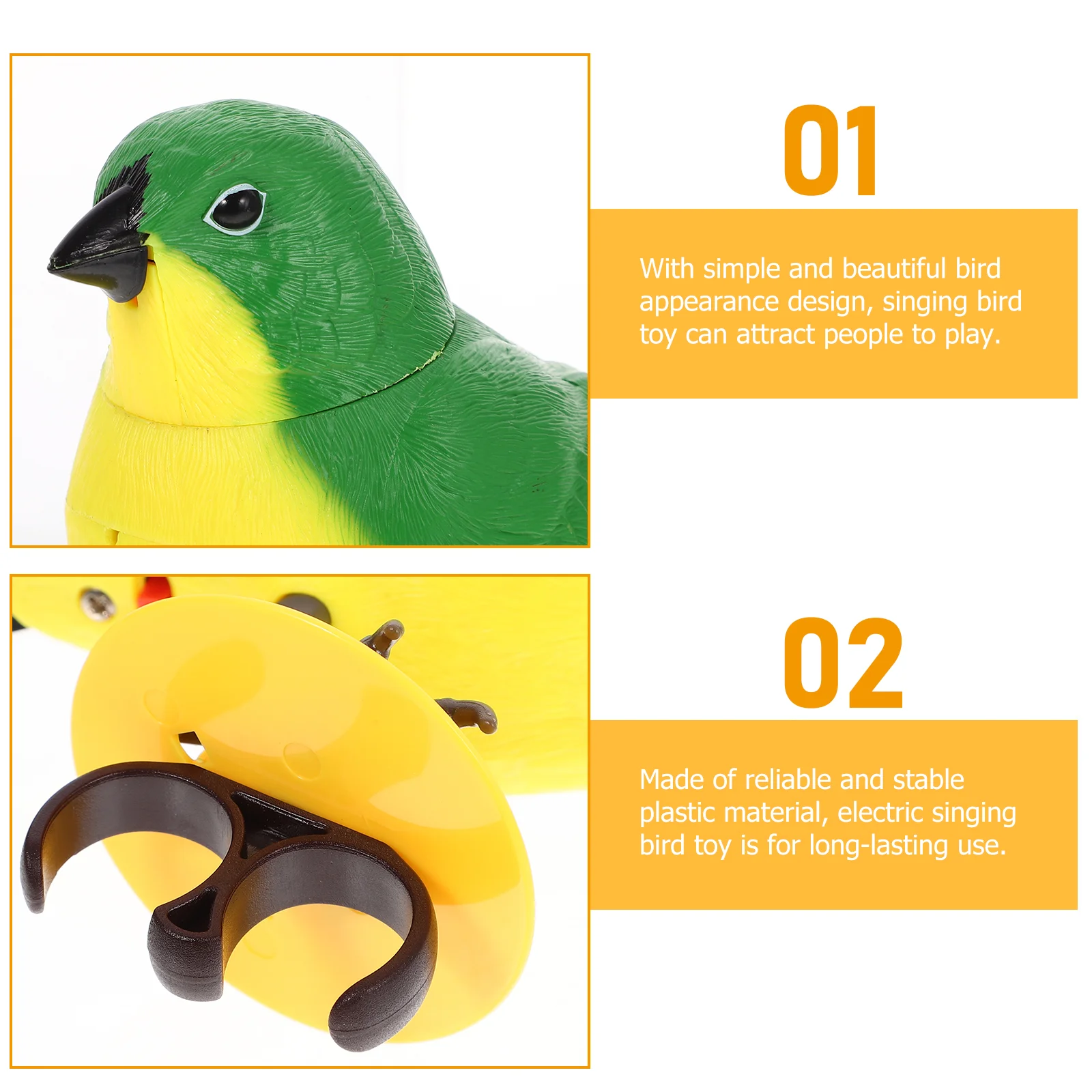 Funny Bird Toy Interesting Stimulation Electric Birds Toy Artificial Bird Singing Plaything bird singing toy 4