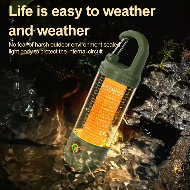 Multi Functional Outdoor LED Camping Lights Rechargeable Flashlights Portable Night Lights Waterproof Travel