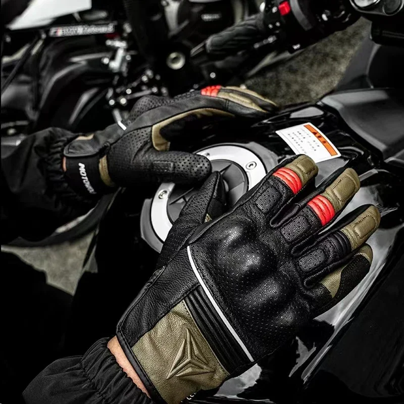 Motorcycle Gloves Guantes Triumph Triumph Mens Jansson Perforated