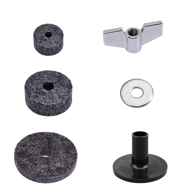 18pcs Drum Accessories Set Black Drums Replacement Felt Set Musical Instrument Accessories drum accessories drum percussion accessories