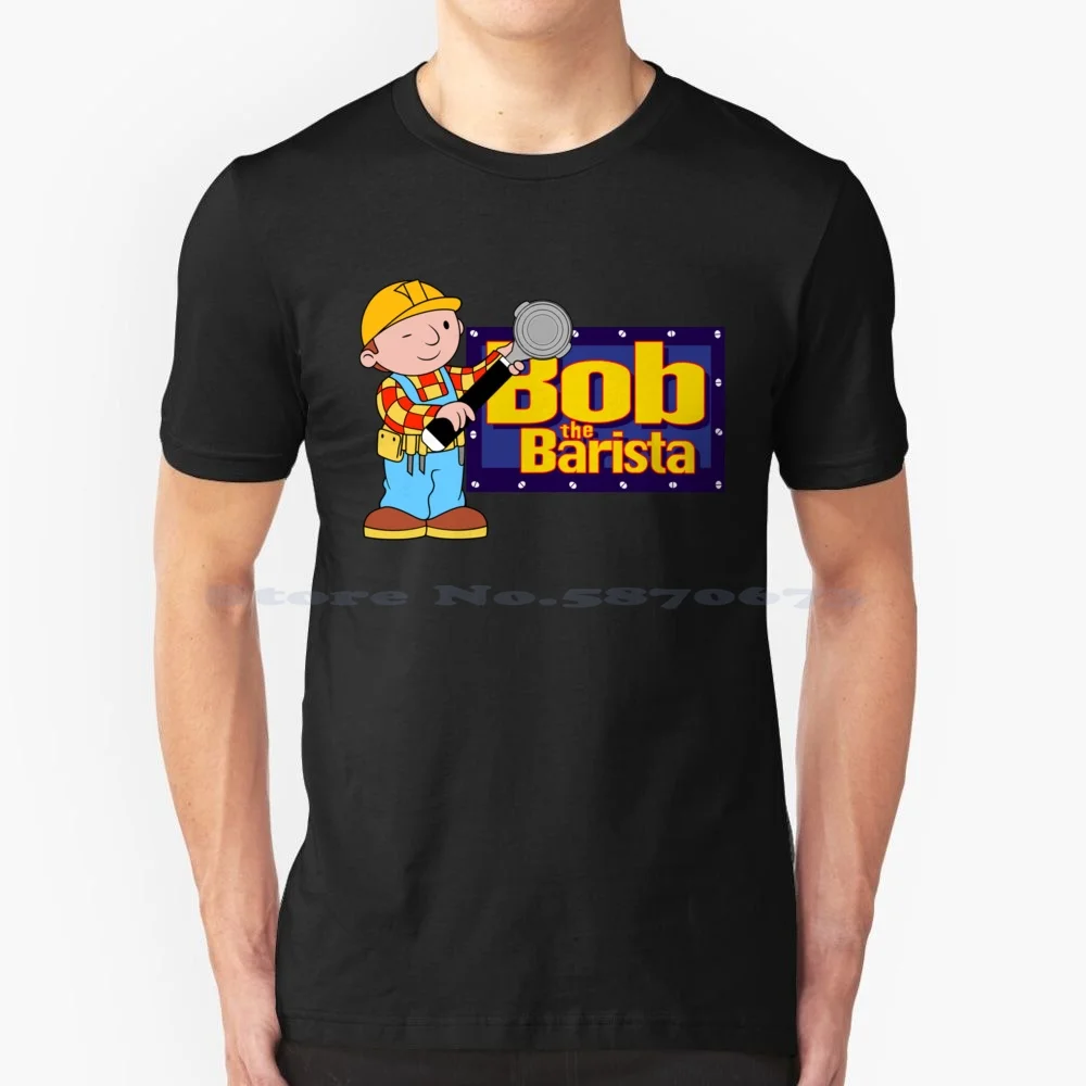 Bob Il Barista... Maglietta 100% Cotone Tee Tv Show Scoop Bob The Builder Memes New Bob The Builder Bob The Builder New Bob The