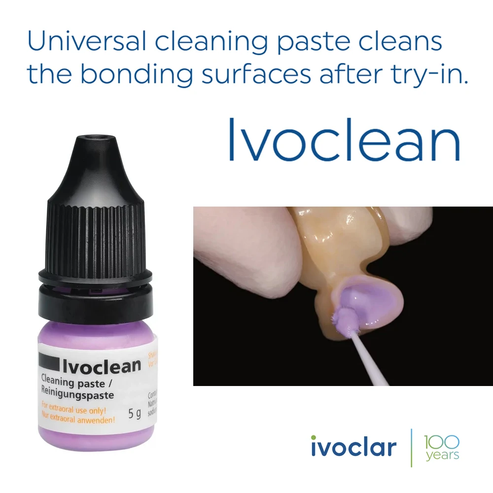 5gBottleIvoclarVivadentIvocleanDentalCleaningPasteAfterTrayin