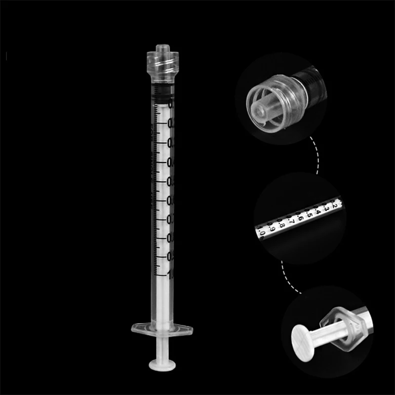 1 Ml/Cc Disposable Plastic Luer Lock Syringe Without Needle Bulk  package,Uses for Lab, Measurement and Dispensing Industrial