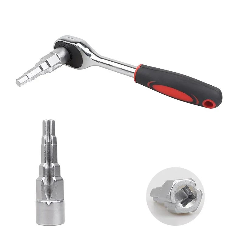 Durable Kühler Spanner Multiused Hause Liefert Brustwarzen Heizkörper Carbon Stahl Ratsche Spanner 10-21mm Trat Schlüssel Hand Werkzeug – Detail 6