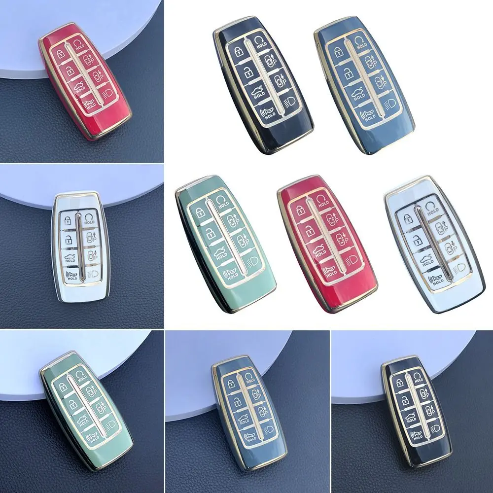 

Car Accessories Protector Shell Cover Holder Remote Key Case Key Fob Cover For Hyundai|Genesis GV70 GV80 GV90 2020 2021 2022