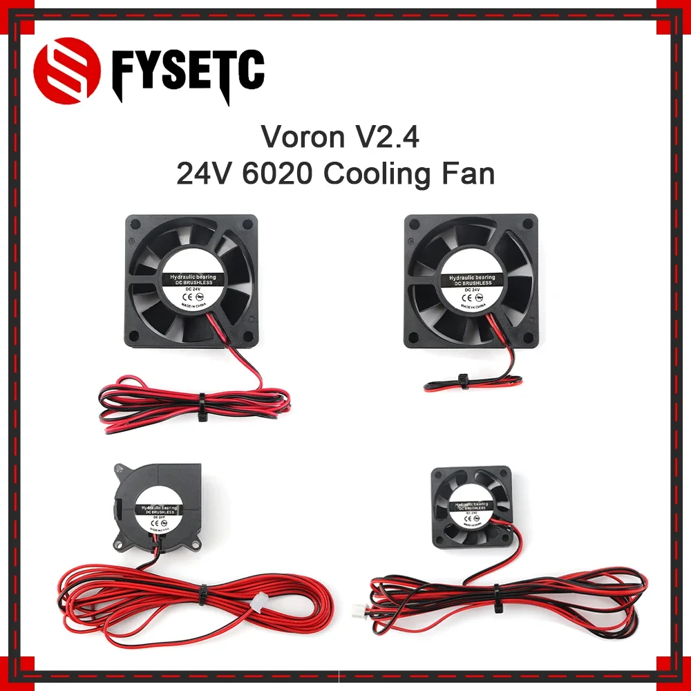 VORON 2.4 팬 키트 3PCS 60*60*20mm 24V 및 1PC 4020 24V 송풍..