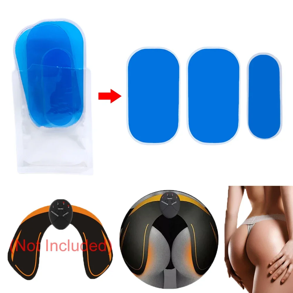 15/9pcs/lot Replacement Gel Pads Hips EMS Trainer 3pcs Butt Buttock Muscle Stimulator Exerciser Stisckers Hydrogel Gel Sheets muscle stimulator electrode pads