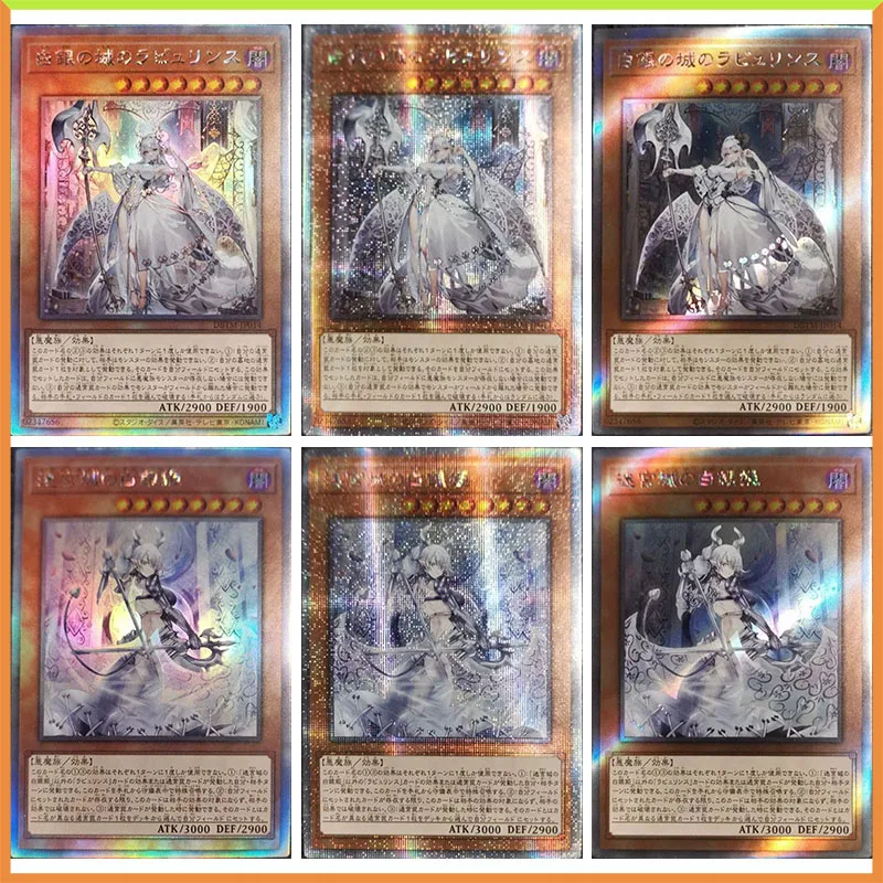 

Anime Yu-Gi-Oh! Rare DIY ACG Laser Glitter Card Of God Toys for boys Board Game Battle Game Collectible Cards Birthday Gift