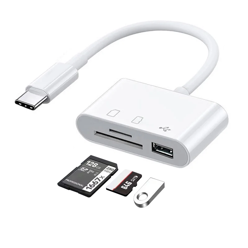 Type C Adapter TF CF SD Memory Card Reader 1