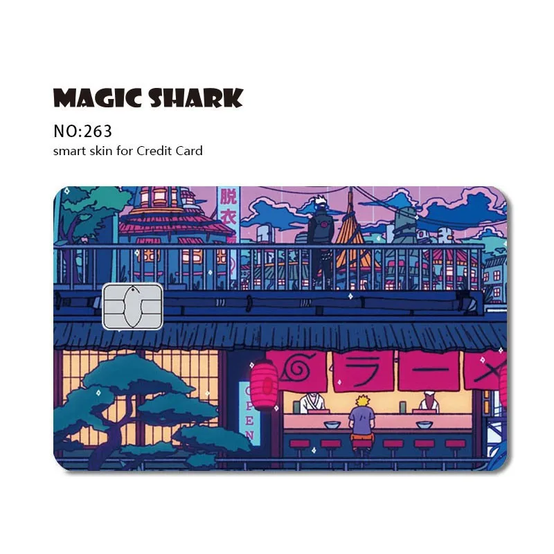 Hot Sale Anime Cartoon PVC Film Sticker Cover Case for Small Chip Credit Debit Card Front Side 5