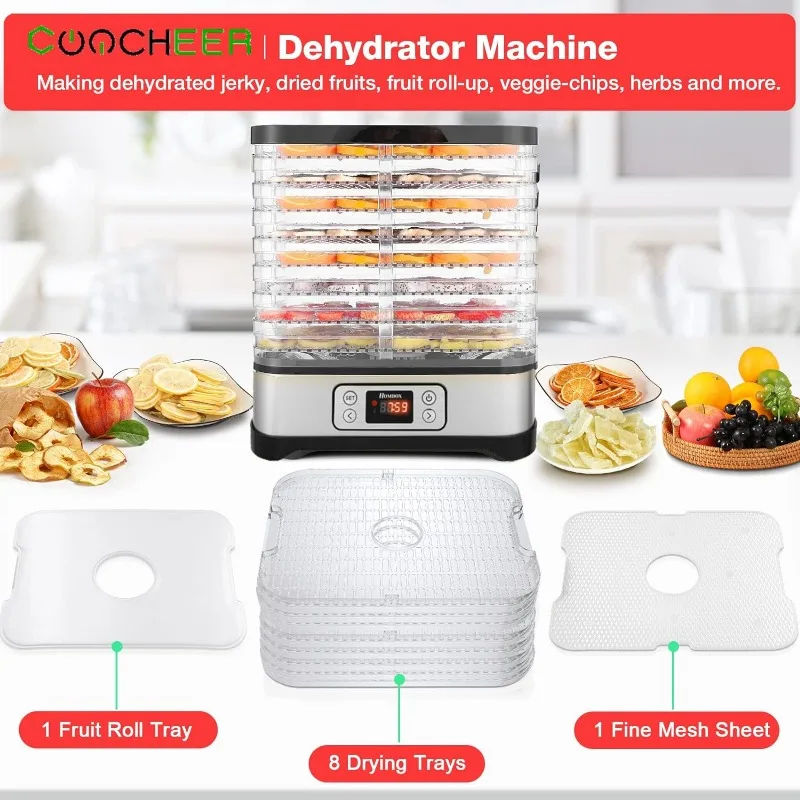 Coocheer Food Dehydrator Machine Fruit Dehydrators with 5-Tray