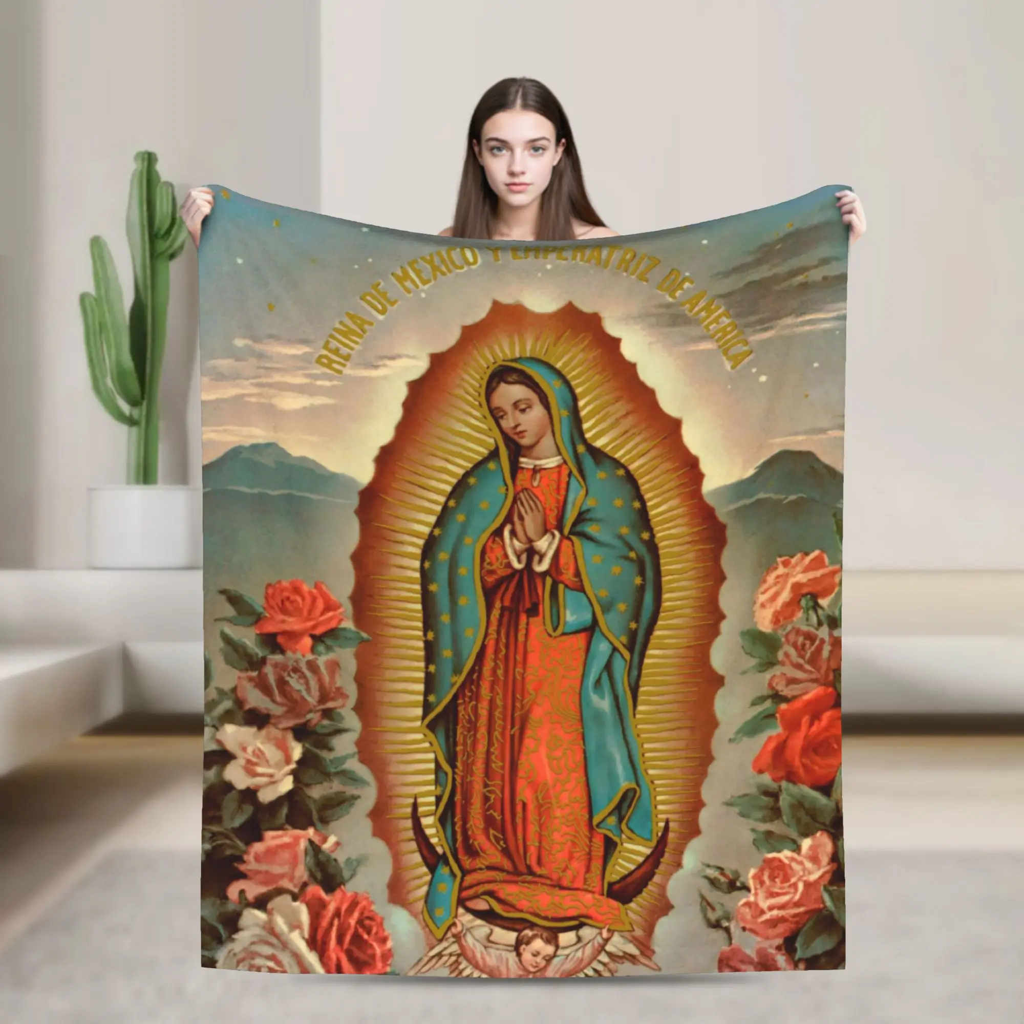 Guadalupe Virgin Mary Blanket 1