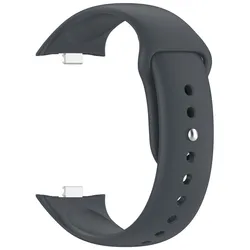 Silicone Replacement Strap for Smartwatch - Soft Sport Bracelet Accessory (Steel Gray)