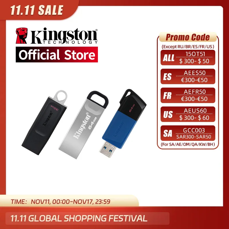 Kingston - DT100G3 - Clé USB 64 Go USB 3.0 - Clef USB 64 Go