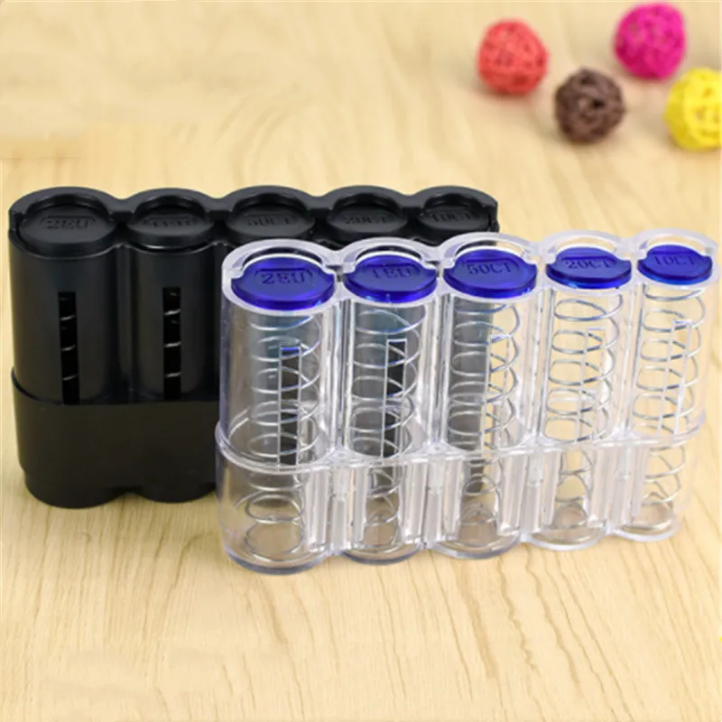 Coin Bank Coin Holder Coin Saver Creative Storage Coins Purse Storage Box Euro Coin Dispenser Coin Holder Case Wallet Holders Money Boxes