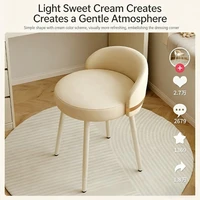 Chaise de maquillage pour chambre à coucher, tabouret de coiffeuse, design haut de gamme, chaise à dossier, pivotante, coussin confortable, pour la maison et le salon 2