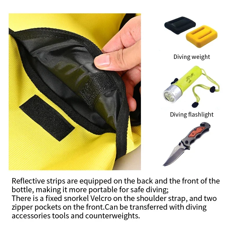 2L Scuba Diving Equipment/gear D Set Mini  Tank  Mask/Adapter Cylinder Oxygen Bottle Underwater Snorkeling Set 5