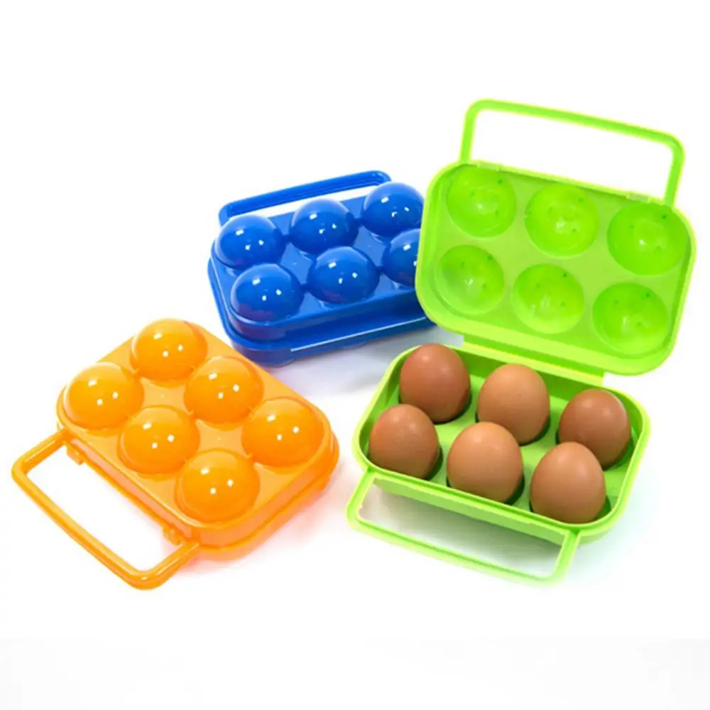 2/4/6/12 Eggs Holder Egg Storage Box Portable Container for Outdoor Camping Picnic Eggs Carry Kitchen Organizer egg storage container