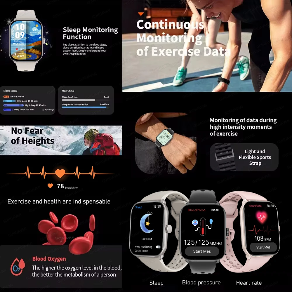 2025 New For Xiaomi Redmi Men Watch AI voice HD Display 100