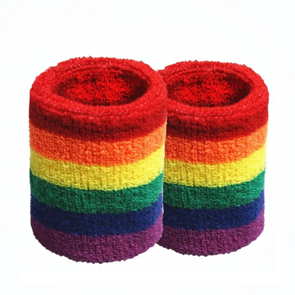 

Breathable Pressurized Motion Rainbow Color Health Massage Wrap Hand Left or Right Hand Wristband Bracers