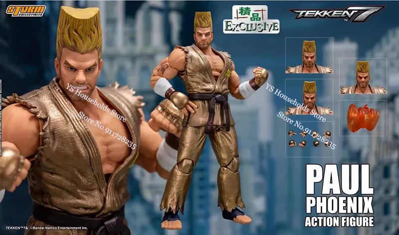 스톰 토이즈 BNTK06 1/12 Collectible PAUL PHOENIX Jin Kazama 애니메이션 미니 액션 피규어 6 풀 세트 군인 모델 팬 컬렉션