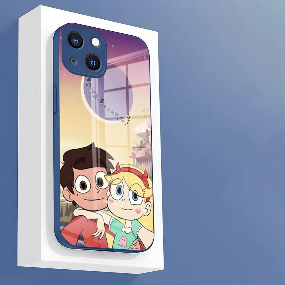 Cartoon Star Vs The Forces Of Evil Phone Case Per Iphone 15 14 Pro 13 12 11 Mini Xr Max 6 8 7 Plus Se 2022 Glass Design Cove