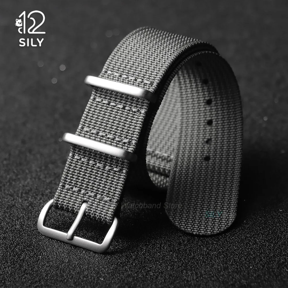 Military Nylon Watch Band - Universal Ribbed Weave Strap