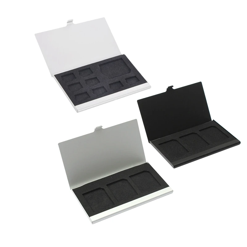 

2 Pcs SD Card Case :1 Pcs Memory Card Case Card Box Holders For 3PCS SD Cards & 1 Pcs Storage Holder Box 8 TF And 1 SD