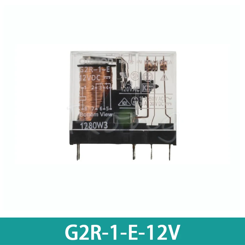 

5PCS G2R-1-E-12V 12V DC 16A 8-pin one-open one-close original single-pole double-throw power relay