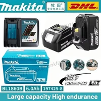 Batterie Makita 18V pour outils Makita, batterie rechargeable 18650, batterie pour outils Makita 18V remplaçable BL1860B + chargeur️ 1