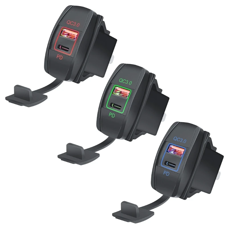 

68UF Upgraded Car Charge QC3.0 PD Car Adapter Fast Charging for Mobile Phone