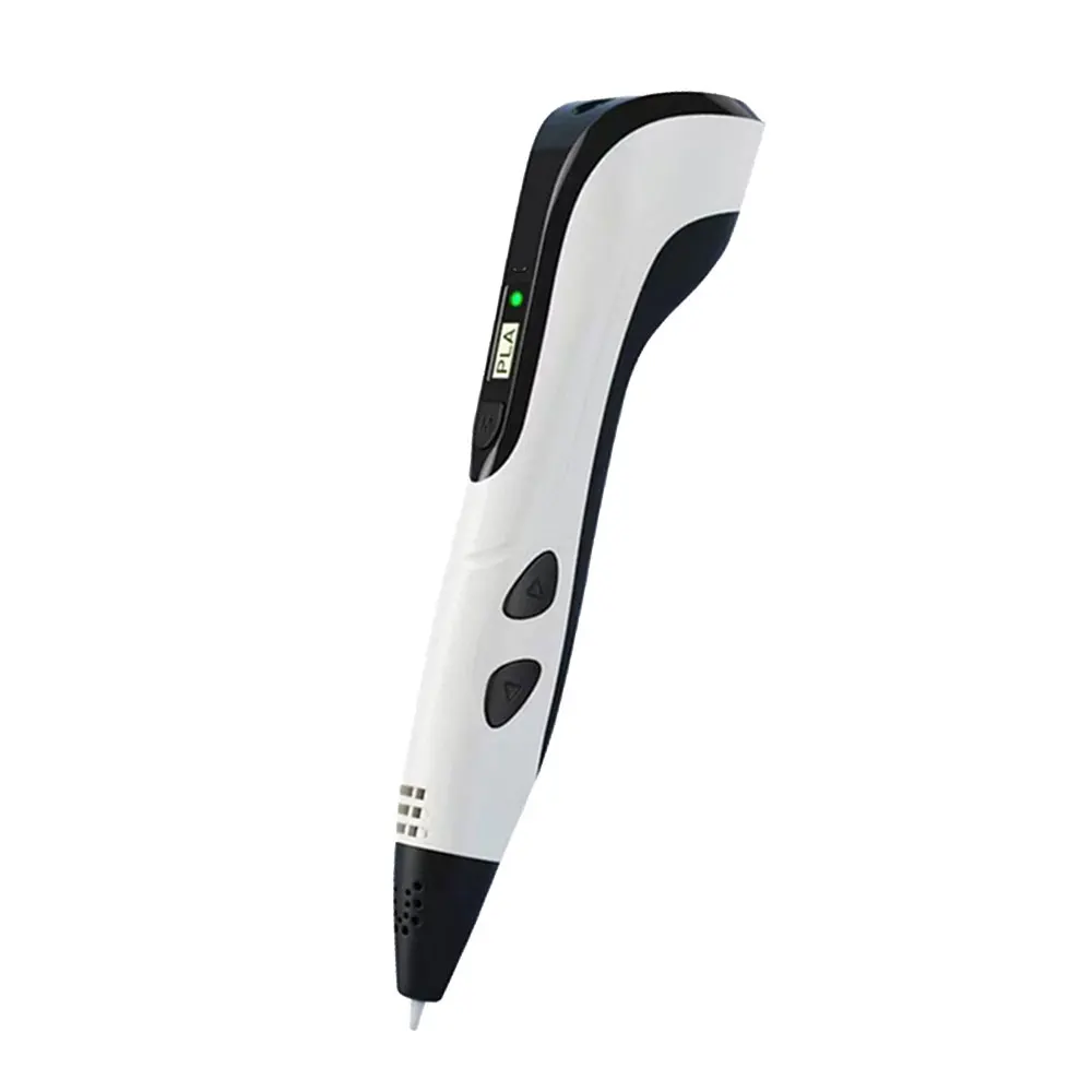 전원 어댑터가 있는 어린이용 3D 페인팅 펜 세트, PLA 필라멘트 여행 케이스, 생일 크리스마스 DIY 선물, 200M, 30 색