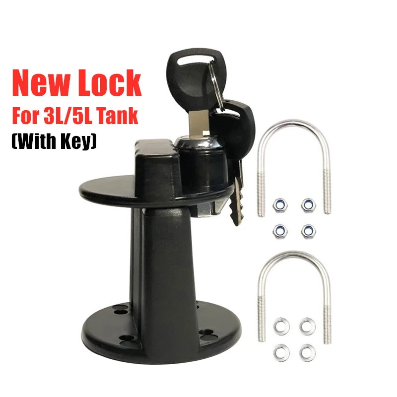 Mit Lock & Key 5L Liter Rot Backup Kraftstoff Tank Kann Auto